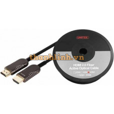 Cáp HDMI 2.0 4K Ultpro Active Optical Dài 40m UNITEK Y-C1032BK