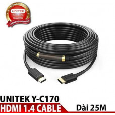 Dây cáp tín hiệu HDMI Unitek chính hãng cao cấp (25m) (Y-C 170M)