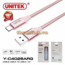 Cáp USB 2.0 -> TYPE-C Unitek (Y-C 4025ARG)
