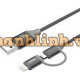 Cáp USB 2.0 ==> Lightning + Micro USB Unitek (Y-C 4031GY / RG / SL)