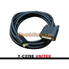 Cáp HDMI -> DVI Dài Đến 20M 1080p@60Hz UNITEK Y-C219E