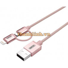 Cáp USB 2.0 -> Lightning + Micro USB UNITEK Y-C4031RG