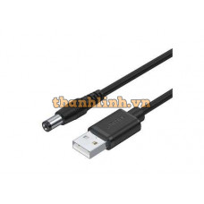 Cáp Nguồn USB ->DC 5.5 UNITEK Y-C4046BK