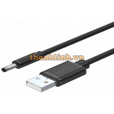 Cáp USB-> DC 3.5*1.35mm 1m UNITEK Y-C495BK