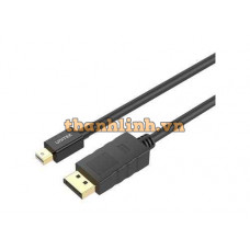 Cáp Mini DisplayPort -> DisplayPort 1.2 4K@60Hz Dài Đến 3m UNITEK Y-C611BK