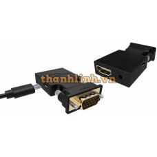 Đầu Đổi VGA + AUDIO -> HDMI UNITEK Y-HD05001BK