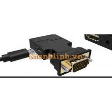 Đầu Đổi VGA + AUDIO -> HDMI UNITEK Y-HD05001BK