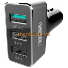 Sạc xe hơi 42W 2 cổng USB 2.4A + USB QC 3.0 Unitek (Y-P 530C)