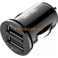 Bộ Sạc Xe Hơi USB 2.4A 24W UNITEK Y-P540