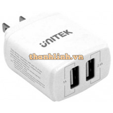 Cốc Sạc 2 USB 17W UNITEK Y-P547