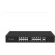 Bộ chia mạng 16 ports PoE 16*100M POE port, with 2 Uplink Gigabit port + 1 Uplink Gigabit SFP port Icantek UNV ICAN16-300-21GS