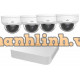 Bộ Kit Dome Camera ( Gồm 1 Đầu Ghi 4 POE + 04 Camera Ip Dome 2.0Mp ) Uniview KIT/301-04LB-P4/4*IPC322LR3-VSPF28-D