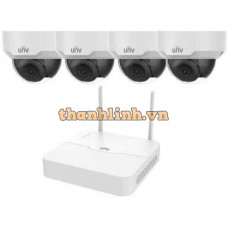 Bộ Kit WIFI Dome Camera ( 1 Đầu Ghi 4 Kênh WIFI + 04 Camera Ip Dome 2.0Mp WIFI ) Uniview KIT/301-04LB-W/4*322ER3-VSF28W-D