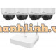Bộ Kit WIFI Dome Camera ( 1 Đầu Ghi 4 Kênh WIFI + 04 Camera Ip Dome 2.0Mp WIFI ) Uniview KIT/301-04LB-W/4*322ER3-VSF28W-D