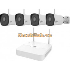 Trọn bộ Camera quan sát IP 1 Hard Disk 4-Channel NVR Kit(WiFi,Including 4 PCS Mini Bullet Camera) UNV KIT/NVR301-04LS3-W/4*IPC2122LB-AF28WK-G