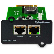 SNMP card to suit All On-Line Series UPS and EnviroSensor CYBERPOWER RMCARD303