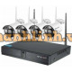 Trọn Bộ Kit Đầu ghi Camera Vantech 4CH 1080P NVR KIT Built in Router WIFI NVR and WIFI IP Camera Syste VP-0460W