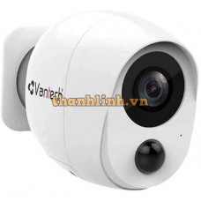 Đầu ghi Camera Vantech 1080P CLOUD BATTERY WIFI thân Camera with PI VP-B7300PIR
