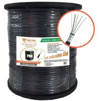 Dây 4 lõi ngoài trời kèm nguồn điện, có thép treo LEAD (305m) LS-DVH mã: C32504-CL-N