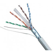 Cáp LAN CAT 6 FTP CCA 23AWG , Xanh - PVC (305m)-  VCOM Cáp 6 hợp kim có chống nhiễu lõi 0,57 mã: L523024