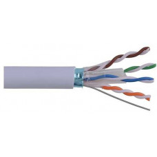 Cáp LAN CAT5E FTP 24AWG 4PRS- PVC (305) - VCOM Cáp mạng 5e chống nhiễu FTP vỏ xám  lõi 0,54 mã: L524003