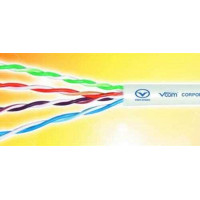 Cáp LAN CAT6 UTP 23AWG 4 PRS-PVC (305m) VCOM Cáp mạng 6 pvc vỏ xám  lõi 0,57 mã: L623002