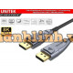 Cáp Displayport to Displayport 1.4 sợi quang Optical Fiber dài 15M 8K@60Hz Unitek C1617GY