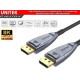 Cáp Displayport to Displayport 1.4 sợi quang Optical Fiber dài 15M 8K@60Hz Unitek C1617GY