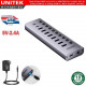 Hub Chia USB 3.0 10 in 1 UNITEK H1315B1-EU, 8 Cổng USB-A, 2 Cổng USB-C, Kèm nguồn 12V3A 36W