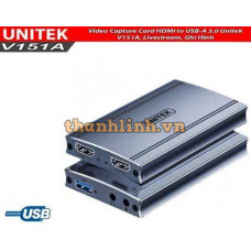 Video Capture Card HDMI to USB-A 3.0 Unitek V151A, Livestream, Ghi Hình