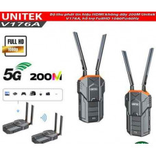 Bộ thu phát tín hiệu HDMI không dây 200M Unitek V176A, hỗ trợ FullHD 1080P@60Hz