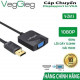 Bộ Chuyển đổi DP sang VGA VegGieg V-Z615, hỗ trợ FullHD 1080P@60Hz