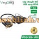 Bộ chuyển đổi VGA sang HDMI VegGieg V-Z618, hỗ trợ FullHD 1080P@60hz, có audio và trợ nguồn 5v