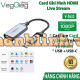 Card ghi hình HDMI to USB và USB-C VegGieg V-Z632, hỗ trợ LiveStream 1080P@30Hz