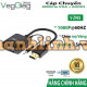 Cáp chuyển HDMI sang VGA VegGieg V-Z902 (có Audio), hỗ trợ FullHD 1080P@60Hz