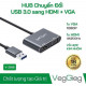 Cáp chuyển đổi USB 3.0 sang HDMI + VGA VegGieg V-Z918