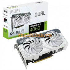 Card màn hình ASUS RTX 4060 White OC Edition 8GB GDDR6 8GB GDDR6 (DUAL-RTX4060-O8G-WHITE)