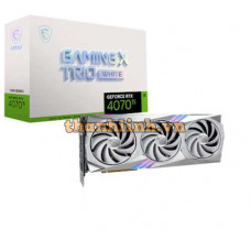 Card màn hình MSI RTX 4070 Ti GAMING X TRIO 12G WHITE 12GB GDDR6