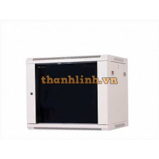 Tủ mạng VRW15G155 Tủ chứa thiết bị gắn tường, 15U, 600mm x 550mm, màu xám trắng Vietrack VRW15G155