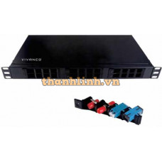 24 Port 19 inch Optical Fiber Patch Panel, Universal VIVANCO VCFPRTNU241