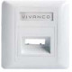 Angled Optical Fibre Faceplate VIVANCO VCFP7042