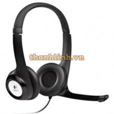 Tai nghe Logitech H390 đen với mic khử tiếng ồn