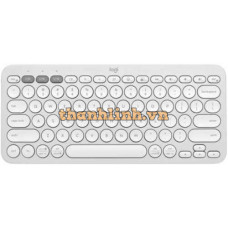 Bàn phím không dây Logitech Pebble Keys 2 K380s trắng