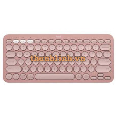 Bàn phím không dây Logitech Pebble Keys 2 K380s hồng