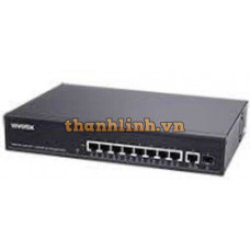 Bộ chia mạng 2xGE bt 90W PoE + 6xGE 30W PoE + 1xGE UTP + 1xGE SFP Lite Managed Switch Vivotek AW-GEL-105A-110