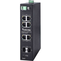 Thiết bị chuyển mạch Industrial 4xGE PoE + 2xGE UTP + 2xGE SFP Switch Vivotek AW-IHT-0800