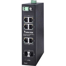 Thiết bị chuyển mạch Industrial 8xGE PoE + 2xGE SFP Switch Vivotek AW-IHT-1000