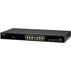 Bộ chuyển mạch 16 x 100/1000 PoE+ 2 x FX/GbE SFP Managed Industrial Switch Volktek Hawkeye 9005-16GP2GS