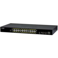 Bộ chuyển mạch 24 x 100/1000 PoE+ 2 x FX/GbE SFP & 1 x Console RJ45 Volktek Hawkeye 9005-24GP2GS