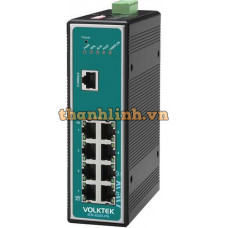 Bộ chuyển mạch 8 x Gigabit RJ45 Industrial Switch,Volktek IEN-8508-PN